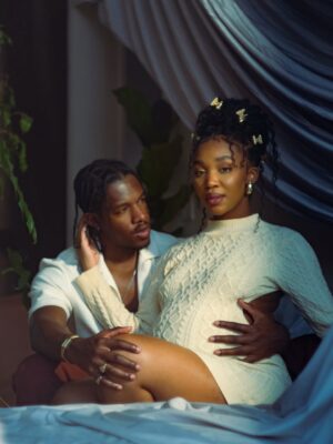 Khosi Ngema Instagram - God is Love. 
We are blessed forever.
Can’t wait for our new adventure!🩵🥹🐻

Photographed by @kungfu_kobe