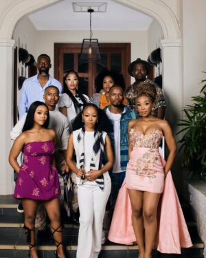 Khosi Ngema Instagram - Super grateful and absolutely humbled by your reception of MEET THE KHUMALOS!🥹❤️‍🔥
Thank you all for streaming and streaming again in some cases haha! Sending all my love back at you!🥰

Dress by: @sistas_felas 
Styled by: @leroy_koopman 
Makeup by: @diva_cadach