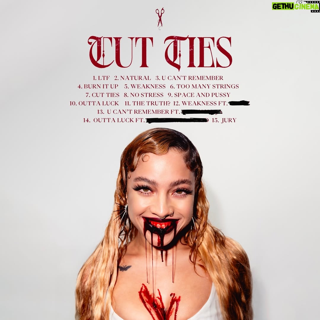 Kiana Ledé - 8.1K Likes - Features been done and I can’t wait for you to hear em 🤍
You can try to guess all you want but I can keep a secret!! 🩸✂️🤍
#CutTiesDeluxe