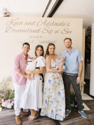 Kristen Doute Instagram - The dreamiest 💭 Kaia & Adelaide were so loved at their Sip n See. Thank you to our girl @lindsayluv who made it all happen! The incredible brands @snuggleshield & @latchlight hosted the dreamiest gathering for our girls and friends! Plus how gorg is the @maxicosiusa stroller the girls took home 😍 thank you to everyone that made it so special and loved sharing the day with you @realniasanchez - photos by @alyssahunterphoto and thanks for the best event @lindsayluvcreative