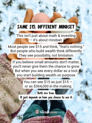 Kumiko Love Instagram - @thebudgetmom
It’s not about the eggs.
It’s about how you see money.

Most people look at $15 and think, “That’s not much.”
Then they spend it on an impulse buy they’ll forget tomorrow.

Wealth builders think differently.

They look at that same $15 and see what it could become — an opportunity to grow, invest, and build something lasting.

Because wealth isn’t built by doing extraordinary things once — it’s built by doing small, ordinary things consistently.

So the next time you catch yourself saying,
“It’s just $15,”
ask yourself:
What could it be instead?

If you liked this post, please comment or share so @thebudgetmom keeps showing up in your feed.❤️
