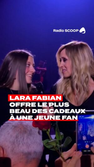 Lara Fabian Instagram - 🤯 @larafabianofficial fait monter sur scène une jeune fan pour réaliser son rêve ! 

Si vous avez aimé sa performance, soutenez @margotmusic_ 🫶

Auriez-vous aimé être à sa place ?

📸 : @margotmusic_ 

.
#RadioSCOOP #LaraFabian