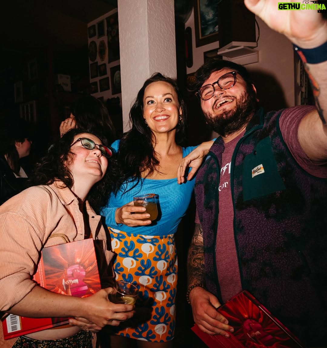 Mamrie Hart - 15.7K Likes - We didn’t just kick off this tour. We gave it a round house to the teeth! 🍹 Perfect night of cocktails and laughs and THIS SKIRT to celebrate ALL I THINK ABOUT IS FOOD. ✨ 

HUGEST thanks to @rouxportland for putting this whole shindig together. I love y’all 😭 Thank you to my fav bar in Portland @dearsandypdx for hosting! @katesicecream for serving perfect scoops 🍨 And @goldfinchcollective for being so CHARMing and @braaschley for being a booze goddess 

📸 All photos by genius @yeticorn_