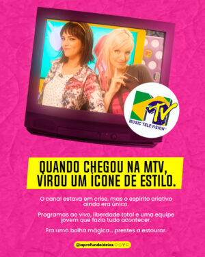 MariMoon Instagram - 🌟 Antes das redes sociais, do YouTube e do Instagram… já existia @marimoon.

Ela foi a primeira digital influencer do Brasil, quando isso nem tinha nome ainda.

Rainha da MTV, ícone alternativo, inspiração pra toda uma geração.
Mas por trás do cabelo colorido e da pose confiante, existia uma jovem enfrentando ansiedade, burnout e o colapso da emissora que a lançou.

Hoje, ela abre o jogo no Aprofundamos e essa conversa é tudo que você precisava ouvir.

🚨 Assista agora no YouTube. Link na bio.

#entrevista #documentário #mtv #anos2000 #nostalgia