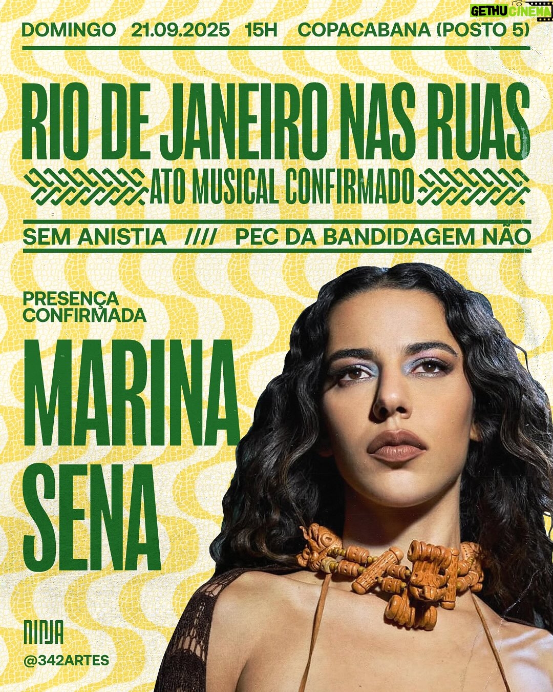 Maria Gadú - 156.2K Likes - Mais nomes de peso da música brasileira confirmados domingo! @mariagadu, @amarinasena e @osgarotin também estarão presentes. Fiquem atentos nas nossas redes para mais informações.

#pecdabandidagemnão #semanistia
