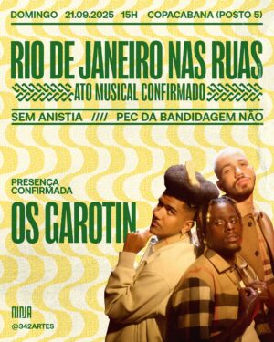 Maria Gadú Instagram - Mais nomes de peso da música brasileira confirmados domingo! @mariagadu, @amarinasena e @osgarotin também estarão presentes. Fiquem atentos nas nossas redes para mais informações.
#pecdabandidagemnão #semanistia