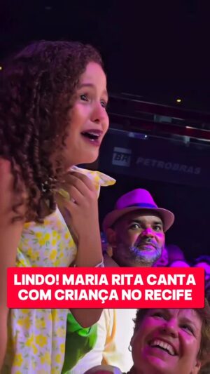 Maria Rita Instagram - O flagra e a sensibilidade de @fazaigabi ao registrar esse momento lindo ontem, no @classicosdobrasil.festival no Recife: @mariaritaoficial, olho no olho com uma pequena fã e a emoção rolando solta. É por essas e outras que o samba até agoniza, mas não morre. ♥️
