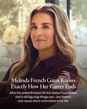 Melinda Gates Instagram - @melindafrenchgates’ work isn’t finished yet. 

Last year, French Gates made the “difficult” decision to move on from the Gates Foundation. Since then, she’s refocused her energy on other issues—namely, women’s rights—saying, “I am simply not willing to accept that my granddaughters could grow up with less freedom than I did.” 

In our Changemakers Issue, Marie Claire spoke with the philanthropist about her new ambitions, the secret benefit of transitions, and the Monday morning tradition she’s been doing for 30 years. 

Tap the link in bio to read the full interview.