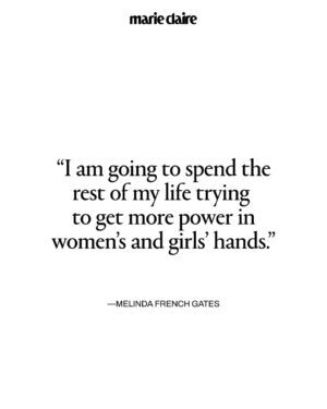 Melinda Gates Instagram - @melindafrenchgates’ work isn’t finished yet. 

Last year, French Gates made the “difficult” decision to move on from the Gates Foundation. Since then, she’s refocused her energy on other issues—namely, women’s rights—saying, “I am simply not willing to accept that my granddaughters could grow up with less freedom than I did.” 

In our Changemakers Issue, Marie Claire spoke with the philanthropist about her new ambitions, the secret benefit of transitions, and the Monday morning tradition she’s been doing for 30 years. 

Tap the link in bio to read the full interview.