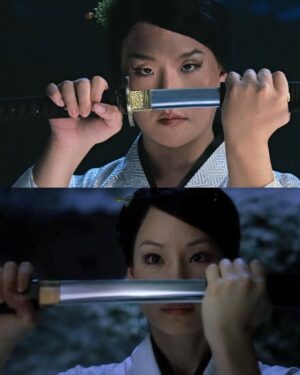 Molly Chiang Instagram - Molly Halloween 2025 Kill Bill❤️‍🔥🖤🎃

For the photos, I actually handpicked all the original movie stills first, then we recreated every single one from scratch.🙂‍↕️😆😂

Which shot is your favorite? 🎬💛
-
莫莉萬聖節2025 《追殺比爾》平面照來了！！！🙌🏾🎃

今年最愛的一張
就是第三張🤣🤣🤣
烏瑪舒曼跟劉玉玲在片場的這張腦袋開花擁抱花絮照😂
必須跟阿翰拍一張吧！！！

平面照片也是我先找好所有原版電影的劇照
然後我們全部照著劇照翻拍

你們最愛哪一張？