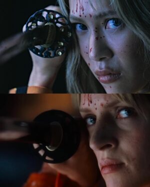 Molly Chiang Instagram - Molly Halloween 2025 Kill Bill❤️‍🔥🖤🎃

For the photos, I actually handpicked all the original movie stills first, then we recreated every single one from scratch.🙂‍↕️😆😂

Which shot is your favorite? 🎬💛
-
莫莉萬聖節2025 《追殺比爾》平面照來了！！！🙌🏾🎃

今年最愛的一張
就是第三張🤣🤣🤣
烏瑪舒曼跟劉玉玲在片場的這張腦袋開花擁抱花絮照😂
必須跟阿翰拍一張吧！！！

平面照片也是我先找好所有原版電影的劇照
然後我們全部照著劇照翻拍

你們最愛哪一張？