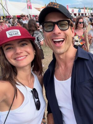Monica Barbaro Instagram - Glasto was full of hot days, new friends, reunions, Alanis therapy, Loyle Carner soothing, dancing to Parcels as the sun set and a whole lotta love all around… legs still dead but soul’s replenished.