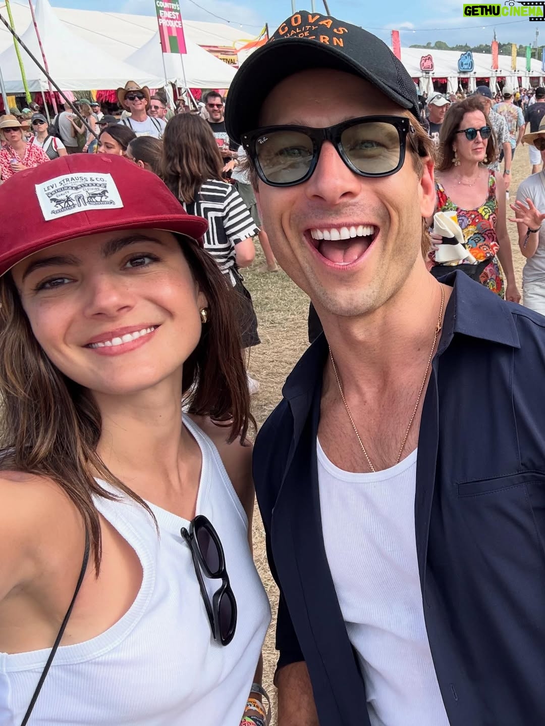 Monica Barbaro - 137.3K Likes - Glasto was full of hot days, new friends, reunions, Alanis therapy, Loyle Carner soothing, dancing to Parcels as the sun set and a whole lotta love all around… legs still dead but soul’s replenished.