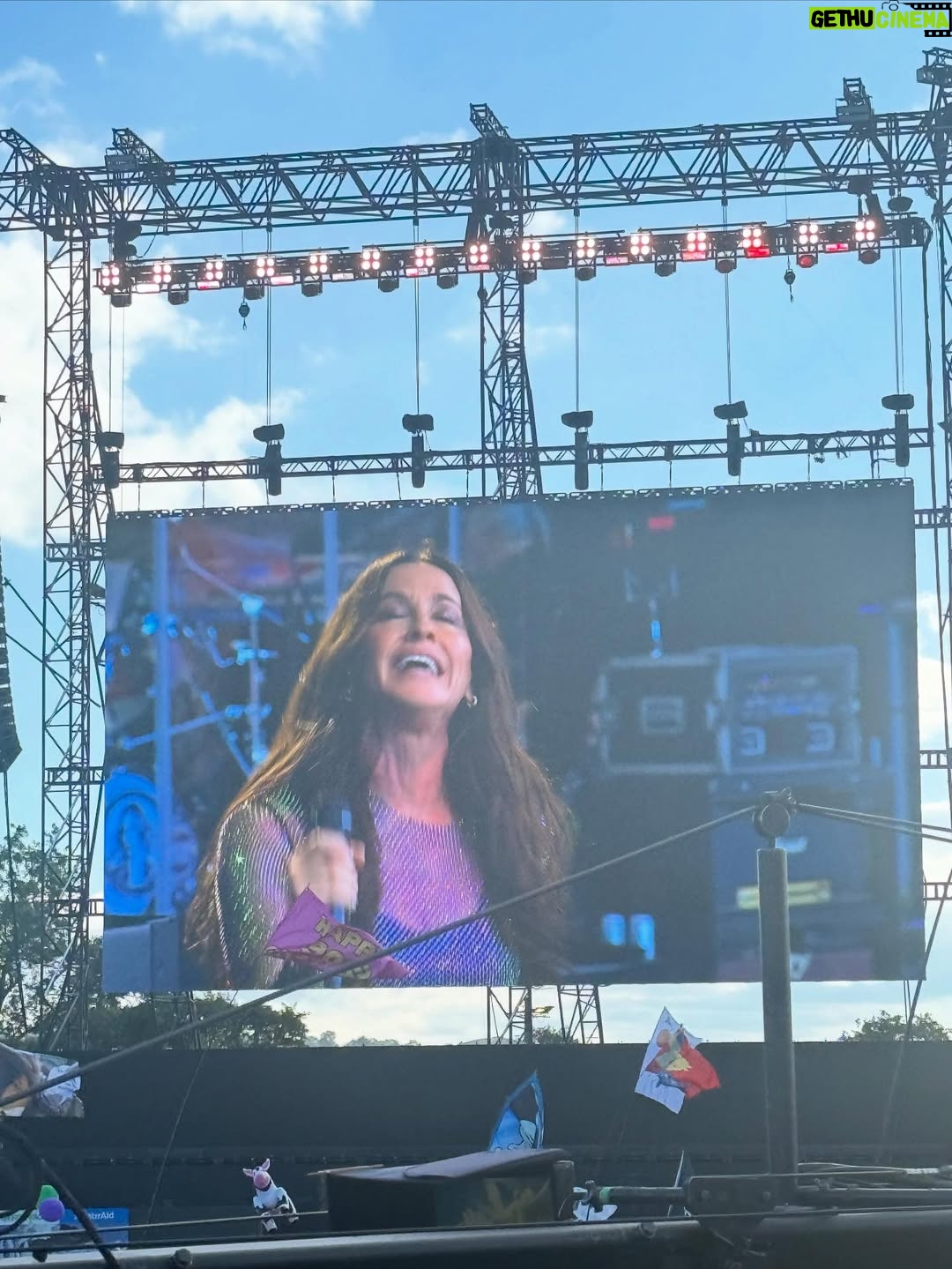 Monica Barbaro - 137.3K Likes - Glasto was full of hot days, new friends, reunions, Alanis therapy, Loyle Carner soothing, dancing to Parcels as the sun set and a whole lotta love all around… legs still dead but soul’s replenished.