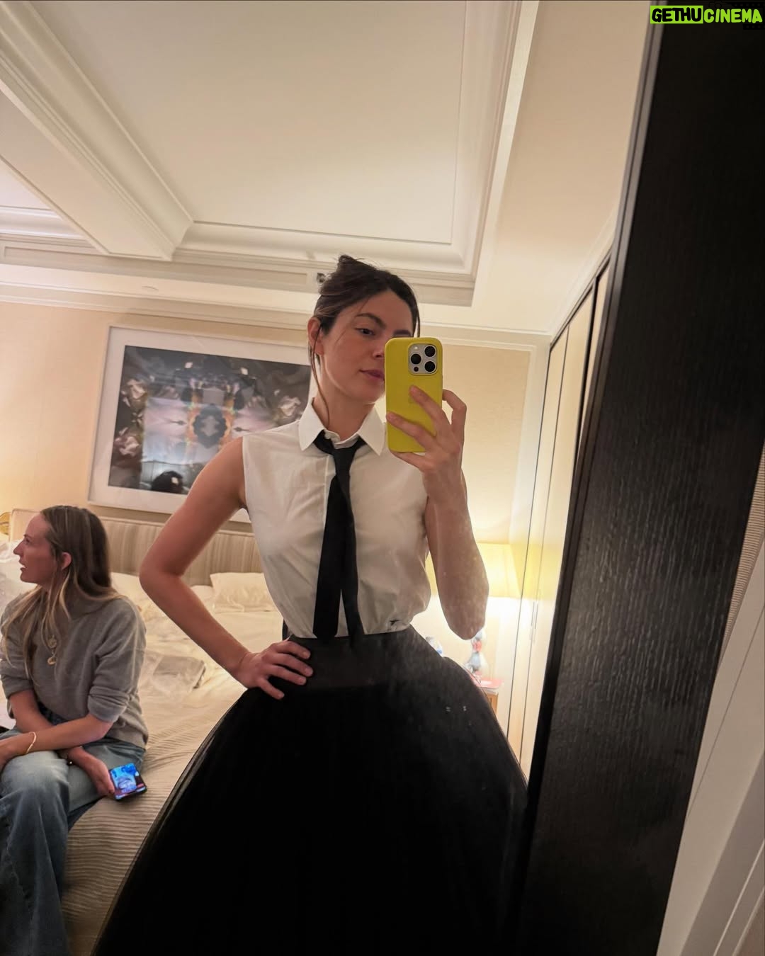 Monica Barbaro - 96.1K Likes - bts from a week ago! staircases, iced coffees and corsets… truly takes a village (or staircase full) of people to pull these things off… and this isn’t even close to everyone who was involved…