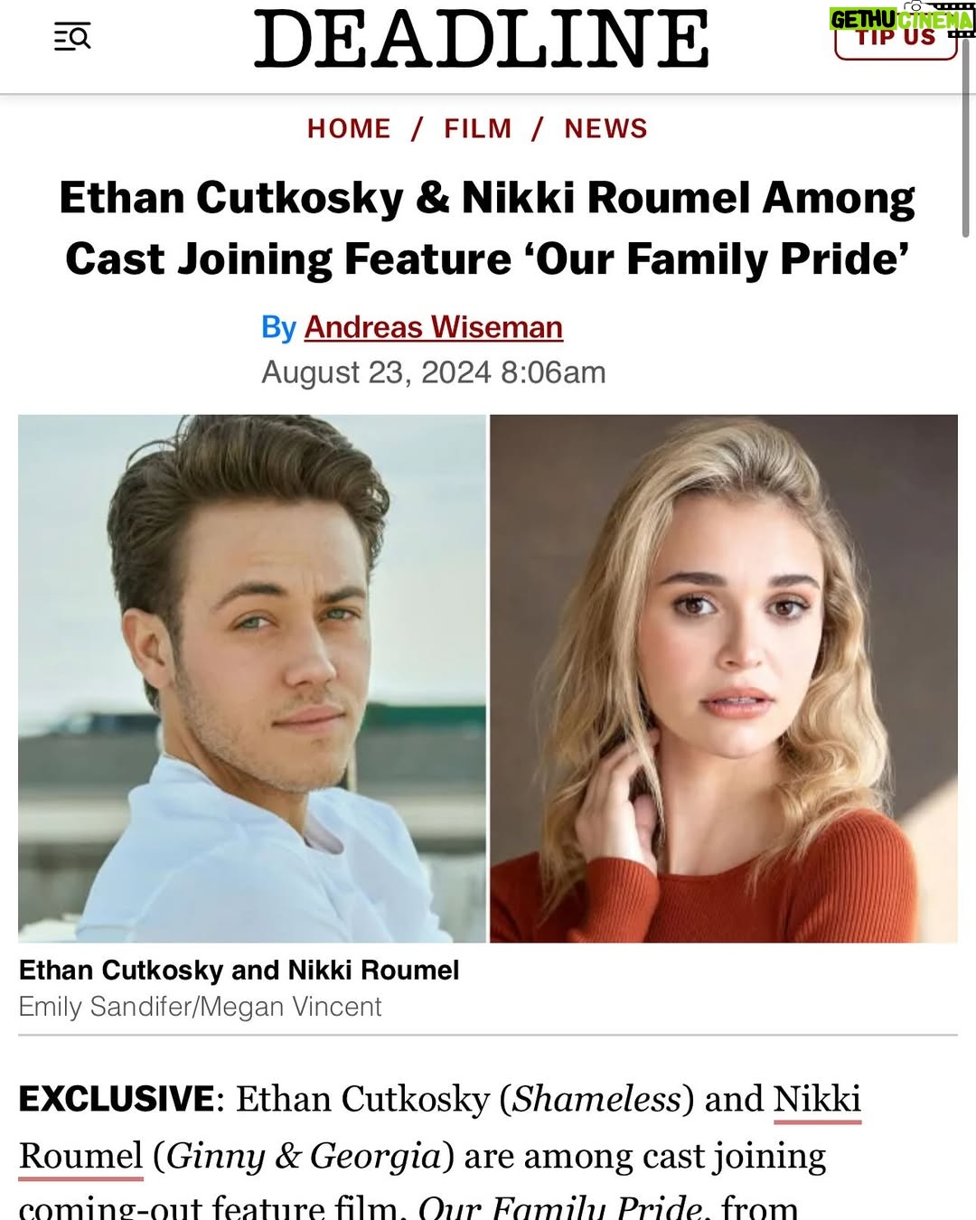 Nikki Roumel - 147.3K Likes - Some fun bts facts: (my caption deleted earlier) the tattoo scene was originally written in season one back in 2019, Ben is nothing like Gil in real life so it was always so cool seeing him transform during our scenes! The photo for Georgias fake ID I took in my hallway with a ring light and self timer and I got to shoot two amazing projects while simultaneously filming G&G season 3: an episode of Ghosting S2 @ghostingseries in Nova Scotia and Our Family Pride in Florida @ourfamilypride 💗🍑