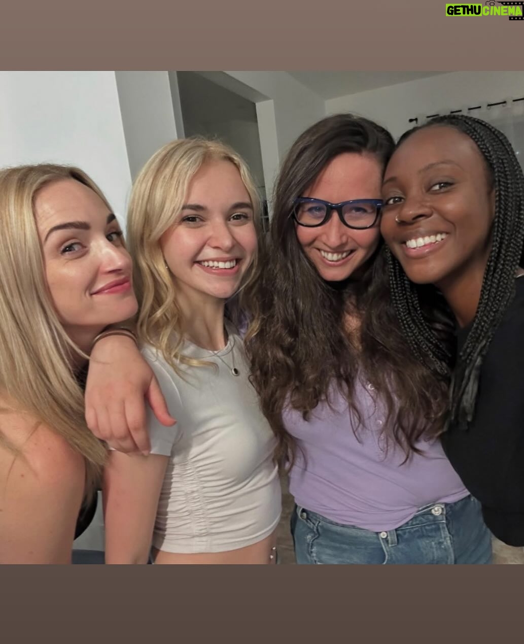 Nikki Roumel - 204.7K Likes - First photo by @gngbts 💗☀️ I actually don’t have my drivers license and got my G1 like to three days before shooting that scene. It was also my birthday that day! The second photo is from a cast get-together 💗 the third is from when I ate too much lunch, the forth slide was a prop baby Ginny (sorry Toni) that we used for a photoshoot. The fifth was on Camilla and I picking dandelions while prepping scenes together and the last photo is one of the cookies from the diner scene 🍑. Also not so fun fact one of the main reasons I don’t have my license is because when I get anxious my OCD gets triggered worse so I have to do things 9 times, even sitting in the drivers seat here I did in between takes.