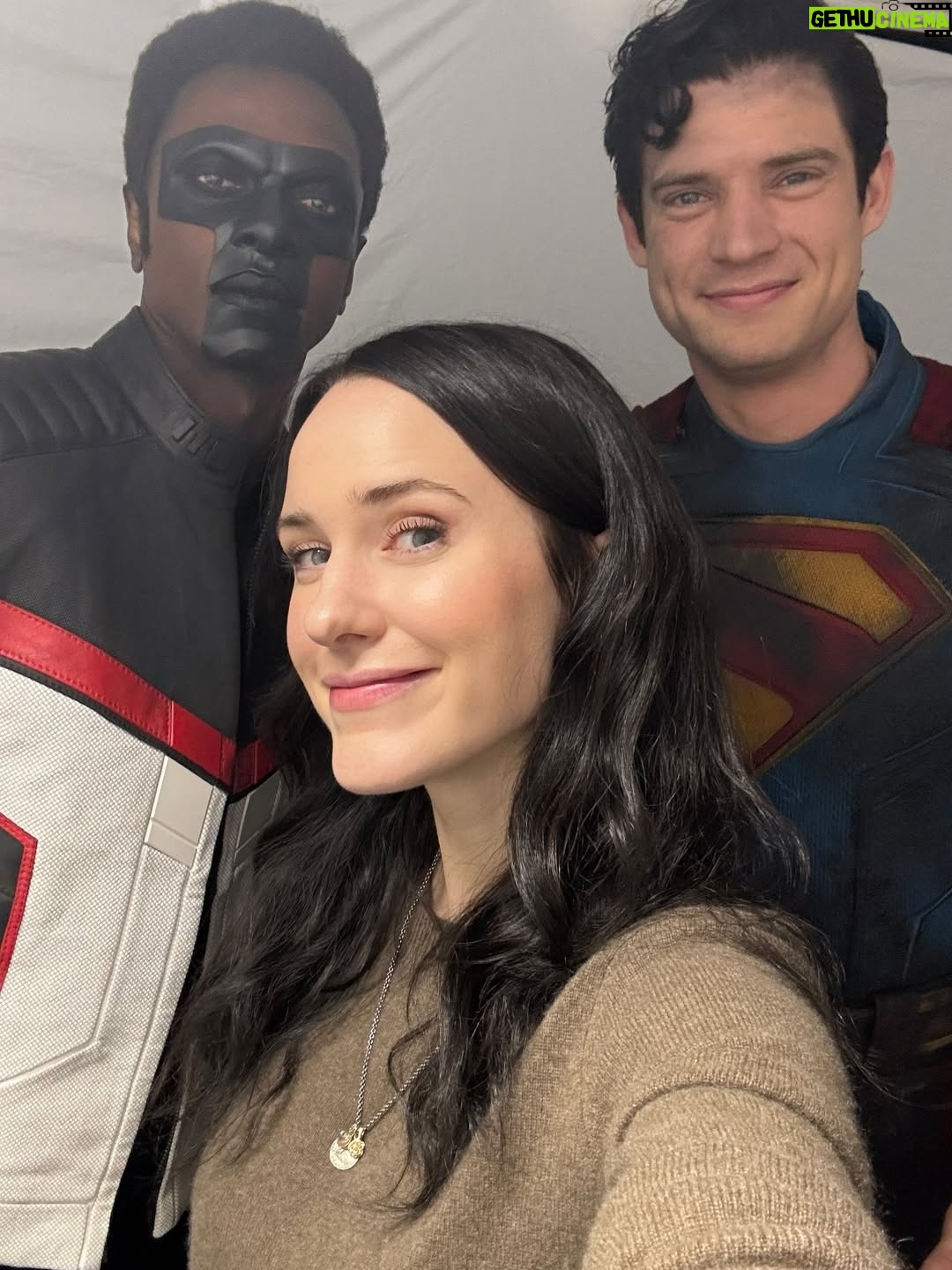 Rachel Brosnahan - 507.1K Likes - Superman is in theaters everywhere today! 

I’m so proud to be a part of our family of more than 400 people who made this movie with a lot of heart and a little bit of magic. From Svalbard to Georgia to Ohio and now to a theater near you. We’re excited to finally be able to share it and can’t wait to hear what you think!