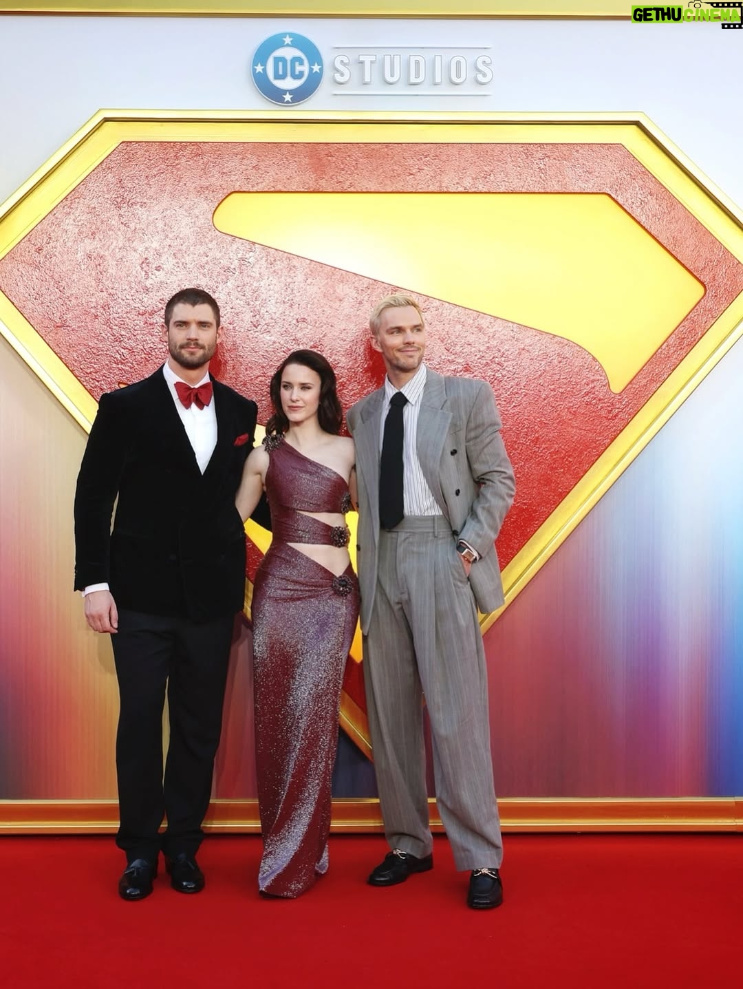 Rachel Brosnahan - 117.6K Likes - A pinch me moment to get to bring Superman to London fans in Leicester Square. I used to walk through with my mum growing up on our way to see pantos and it was surreal to look up at those familiar buildings and see @davidcorenswet face plastered all over them. Thank you for the warmest welcome. See you soon LA!
