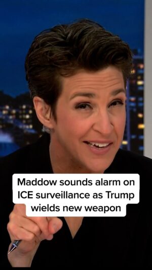 Rachel Maddow Instagram - Rachel Maddow reflects on her warning from April about the Trump administration’s use of Americans’ data.

“... we are learning about one very specific way the Trump administration is gaining new power and control over us that they have never had before. And it is this sudden and rapid escalation in the surveillance capabilities they are buying for ICE, including technology that could allow ICE to hack into people’s cell phones and see everything that person is doing without the phone’s owner ever knowing that the government is in there.”