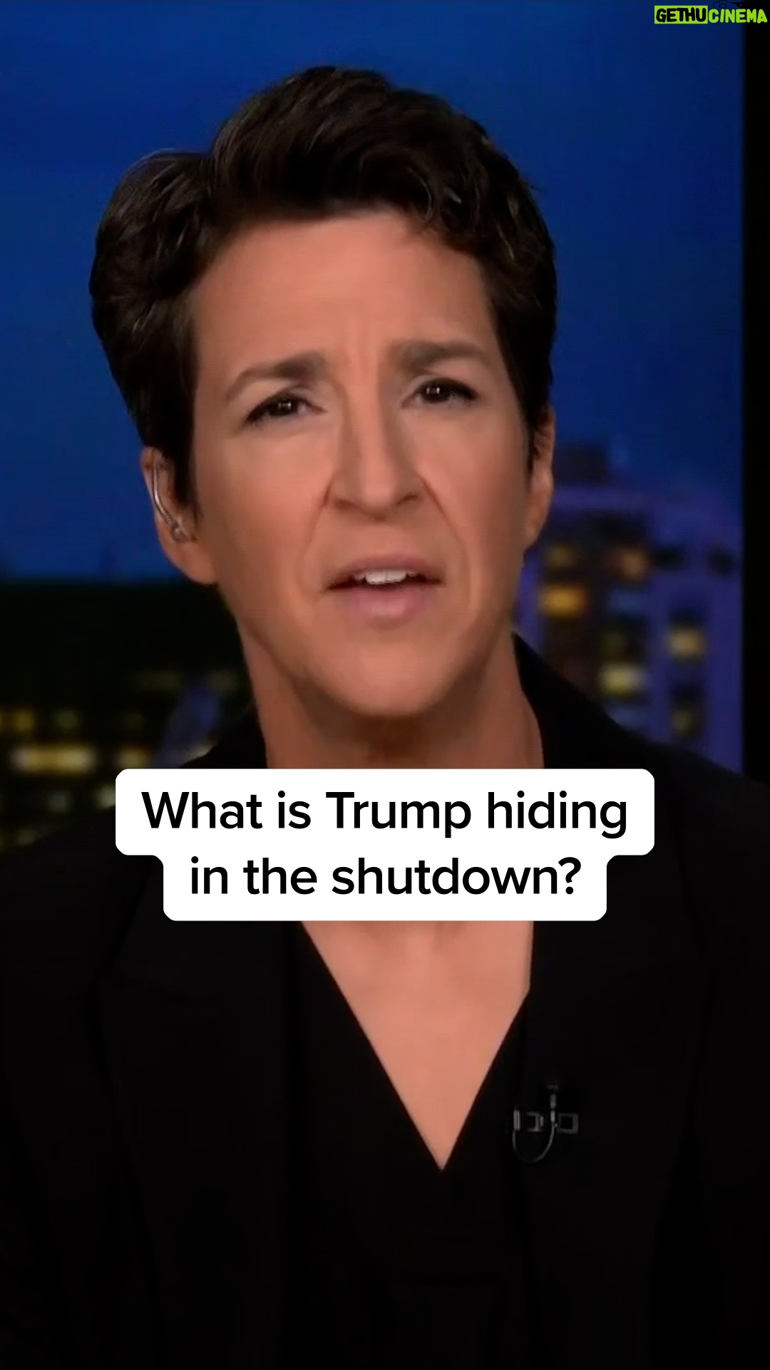 Rachel Maddow - 31.1K Likes - It's apparent that the shutdown of the federal government does not bother Donald Trump, and as Rachel points out, in the case of keeping economic data opaque, it seems the shutdown is serving his purposes.
