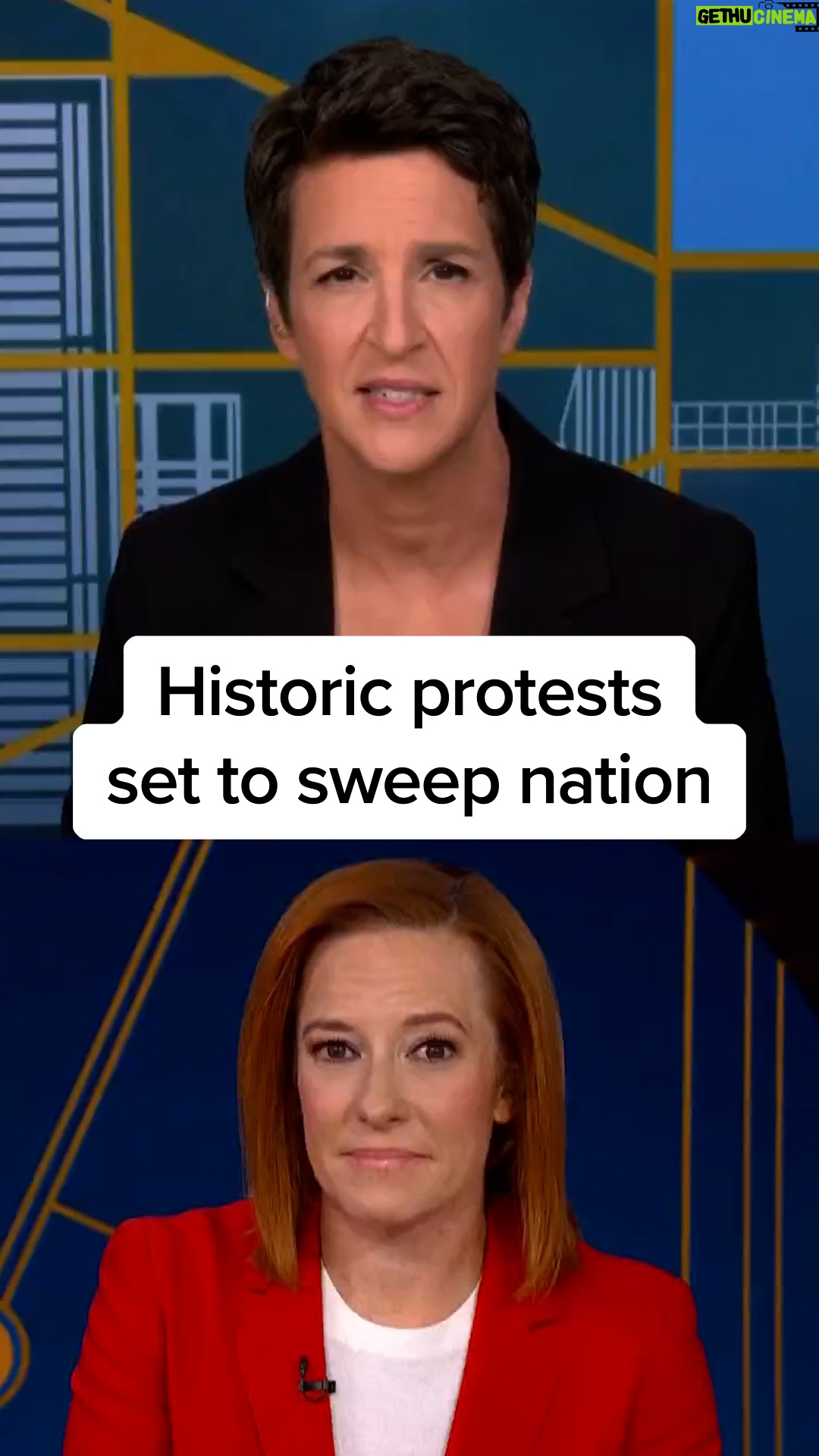 Rachel Maddow - 31.8K Likes - As historic protests are set to sweep the nation on Saturday, Oct. 18, Rachel Maddow discusses with Jen Psaki how these demonstrations show President Donald Trump that Americans don’t approve of what his administration is doing.