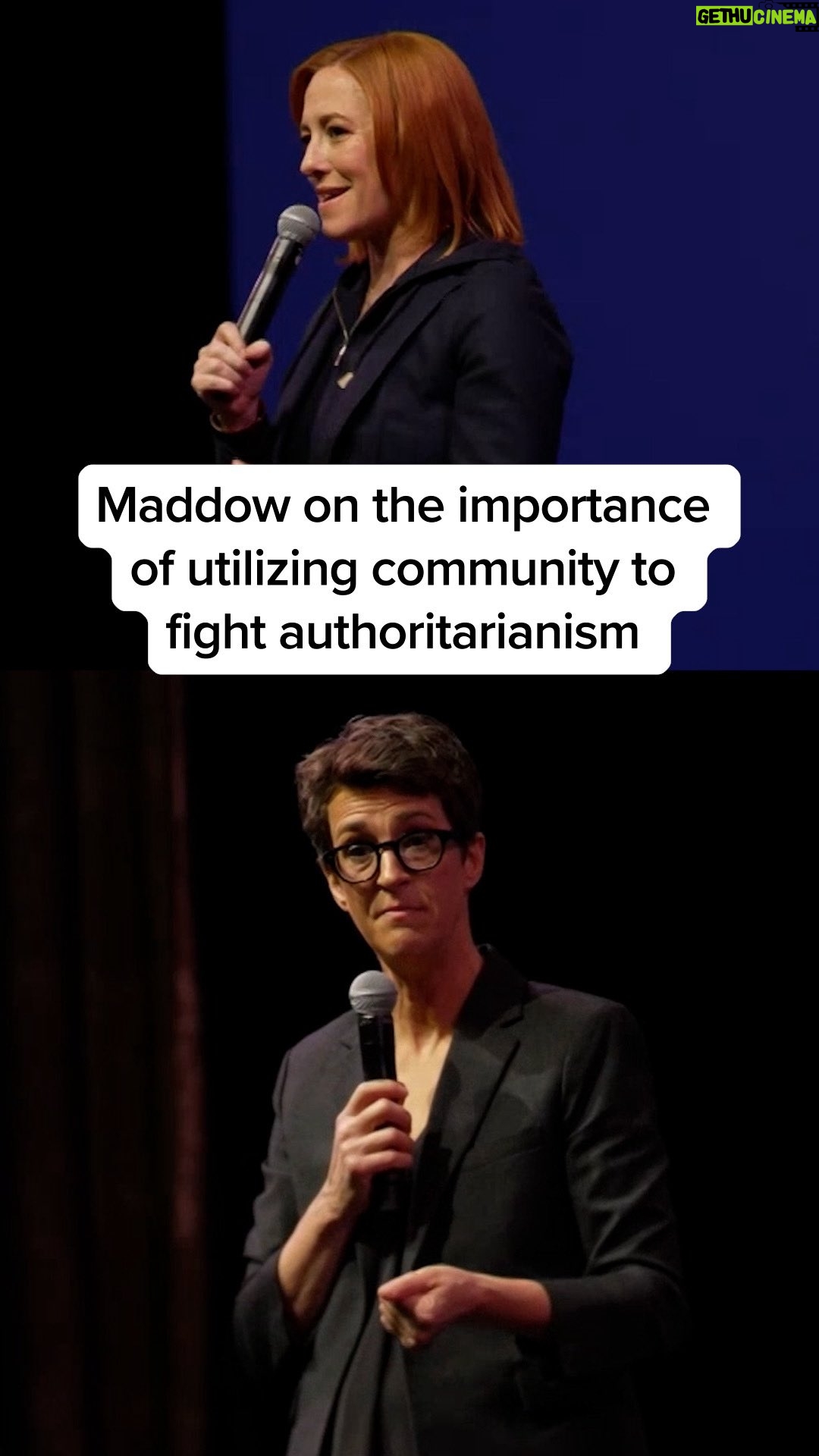 Rachel Maddow - 21.2K Likes - At MSNBC’s live event MSNBCLIVE ‘25, Rachel Maddow spoke to Jen Psaki about the importance of utilizing community to fight authoritarianism.

Listen to their full conversation on “The Blueprint with Jen Psaki” podcast; link is in our bio.

#blueprint #politics #news #podcast