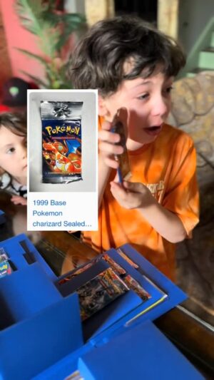 Rebecca Victoria Hardy Instagram - HAPPY BIRTHDAY WOLFIE !!! 
#pokemon #pokemontcg #motherson #collector #happybirthday #momlife exploding gift box Pokemon
