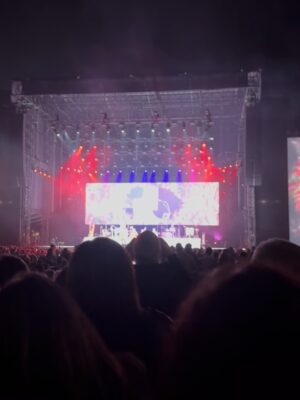 Renata Bravo Instagram - Grande Rod Stewart 1989 , han pasado 36 años desde ese día de marzo cuando comenzaba a ir a conciertos , gracias Rod por volver y con tu carisma y voz intacta.  Y gracias @cocagonzalezt por esta tremenda invitación 🙌🏻