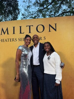 Renée Elise Goldsberry Instagram - 1. Gifted with this silver sequins gown. Ready to shine in @sergiohudson!

2. Giving my best over the shoulder to show off the slit in this dress. “Who, me?!”

3. My husband and my daughter! By my side.

4. My sisters! Yes, we coordinated beforehand. Silver and gold!

5. Called Lin to find out what he was wearing too! Coordination! 😉🥰

6. Sydney and I didn’t have to coordinate! Both showed up shining. Great minds! (Thx for the vid @maclovic)

7. Almost all of us…So happy together!

8. My niece @KaylaGoldsberry! Best date ever!

9. Red carpet candid!

10. Me and Kimani! Her love lifts our family. 

11. Ant and Eph!

12. My heart exploded when I saw my G5E sister! @BusyPhilipps

13. @oaksmash! Congratulations!

14. My baby girl

15. Ron Chernow. It all started with your book.

16-19. After the party is the after party! Thx for hosting Ant! 

20. FaceTime with Groff on the way home. Everyone was there in spirit!