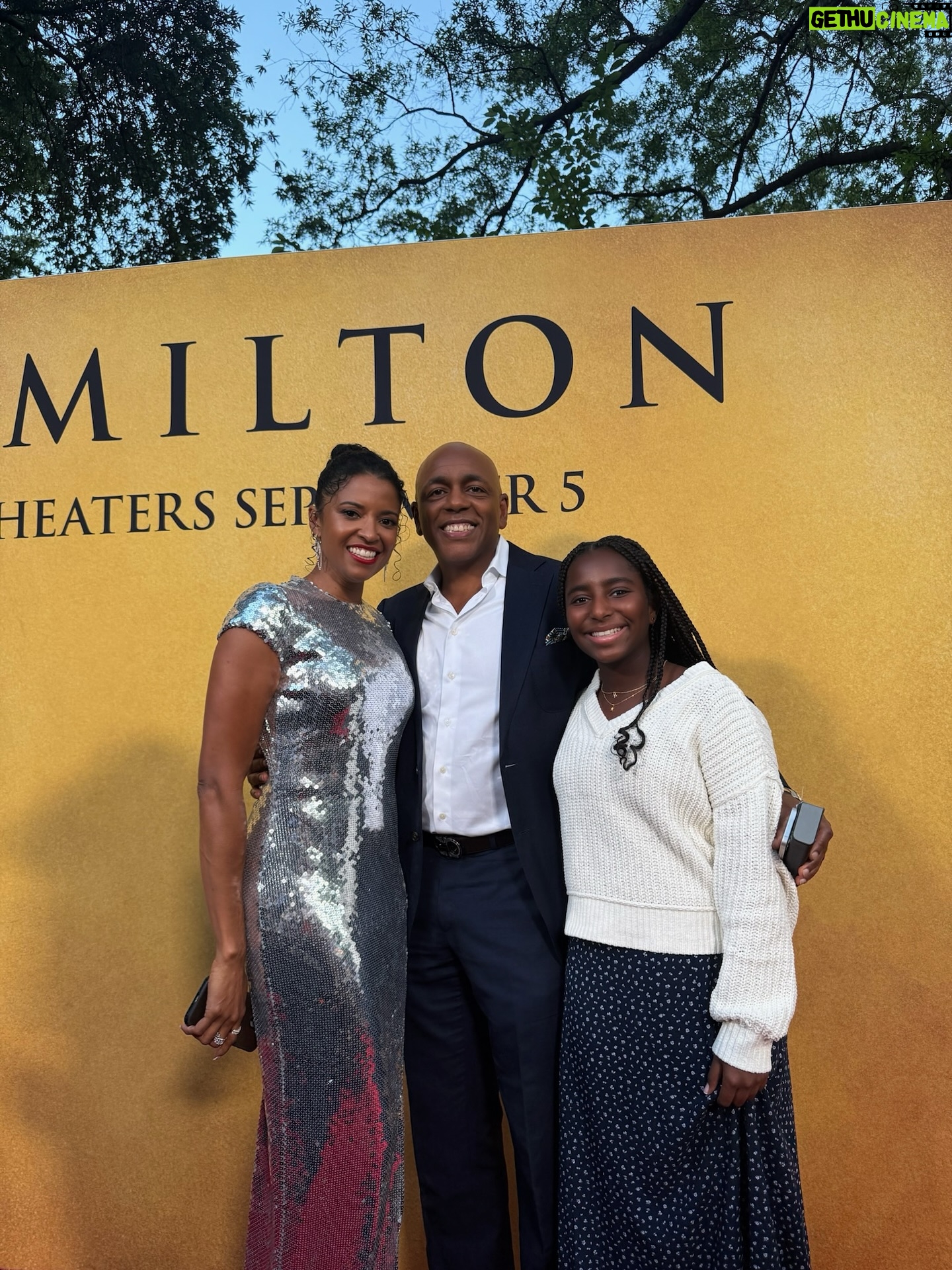 Renée Elise Goldsberry - 24.1K Likes - 1. Gifted with this silver sequins gown. Ready to shine in @sergiohudson!

2. Giving my best over the shoulder to show off the slit in this dress. “Who, me?!”

3. My husband and my daughter! By my side.

4. My sisters! Yes, we coordinated beforehand. Silver and gold!

5. Called Lin to find out what he was wearing too! Coordination! 😉🥰

6. Sydney and I didn’t have to coordinate! Both showed up shining. Great minds! (Thx for the vid @maclovic)

7. Almost all of us…So happy together!

8. My niece @KaylaGoldsberry! Best date ever!

9. Red carpet candid!

10. Me and Kimani! Her love lifts our family. 

11. Ant and Eph!

12. My heart exploded when I saw my G5E sister! @BusyPhilipps

13. @oaksmash! Congratulations!

14. My baby girl

15. Ron Chernow. It all started with your book.

16-19. After the party is the after party! Thx for hosting Ant! 

20. FaceTime with Groff on the way home. Everyone was there in spirit!