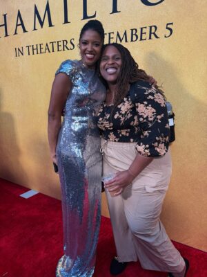 Renée Elise Goldsberry Instagram - 1. Gifted with this silver sequins gown. Ready to shine in @sergiohudson!

2. Giving my best over the shoulder to show off the slit in this dress. “Who, me?!”

3. My husband and my daughter! By my side.

4. My sisters! Yes, we coordinated beforehand. Silver and gold!

5. Called Lin to find out what he was wearing too! Coordination! 😉🥰

6. Sydney and I didn’t have to coordinate! Both showed up shining. Great minds! (Thx for the vid @maclovic)

7. Almost all of us…So happy together!

8. My niece @KaylaGoldsberry! Best date ever!

9. Red carpet candid!

10. Me and Kimani! Her love lifts our family. 

11. Ant and Eph!

12. My heart exploded when I saw my G5E sister! @BusyPhilipps

13. @oaksmash! Congratulations!

14. My baby girl

15. Ron Chernow. It all started with your book.

16-19. After the party is the after party! Thx for hosting Ant! 

20. FaceTime with Groff on the way home. Everyone was there in spirit!