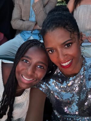 Renée Elise Goldsberry Instagram - 1. Gifted with this silver sequins gown. Ready to shine in @sergiohudson!

2. Giving my best over the shoulder to show off the slit in this dress. “Who, me?!”

3. My husband and my daughter! By my side.

4. My sisters! Yes, we coordinated beforehand. Silver and gold!

5. Called Lin to find out what he was wearing too! Coordination! 😉🥰

6. Sydney and I didn’t have to coordinate! Both showed up shining. Great minds! (Thx for the vid @maclovic)

7. Almost all of us…So happy together!

8. My niece @KaylaGoldsberry! Best date ever!

9. Red carpet candid!

10. Me and Kimani! Her love lifts our family. 

11. Ant and Eph!

12. My heart exploded when I saw my G5E sister! @BusyPhilipps

13. @oaksmash! Congratulations!

14. My baby girl

15. Ron Chernow. It all started with your book.

16-19. After the party is the after party! Thx for hosting Ant! 

20. FaceTime with Groff on the way home. Everyone was there in spirit!