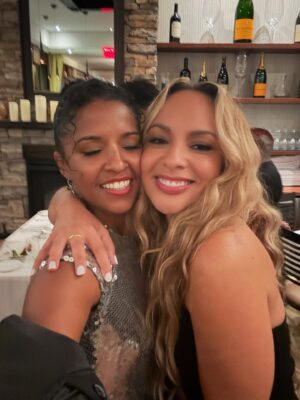 Renée Elise Goldsberry Instagram - 1. Gifted with this silver sequins gown. Ready to shine in @sergiohudson!

2. Giving my best over the shoulder to show off the slit in this dress. “Who, me?!”

3. My husband and my daughter! By my side.

4. My sisters! Yes, we coordinated beforehand. Silver and gold!

5. Called Lin to find out what he was wearing too! Coordination! 😉🥰

6. Sydney and I didn’t have to coordinate! Both showed up shining. Great minds! (Thx for the vid @maclovic)

7. Almost all of us…So happy together!

8. My niece @KaylaGoldsberry! Best date ever!

9. Red carpet candid!

10. Me and Kimani! Her love lifts our family. 

11. Ant and Eph!

12. My heart exploded when I saw my G5E sister! @BusyPhilipps

13. @oaksmash! Congratulations!

14. My baby girl

15. Ron Chernow. It all started with your book.

16-19. After the party is the after party! Thx for hosting Ant! 

20. FaceTime with Groff on the way home. Everyone was there in spirit!