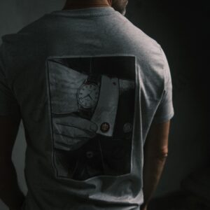 Riley Voelkel Instagram - comic of a gentleman tee.
tonight. 9pm est. the gates open. 
members only. 🚪
follow @lovecovenco and dm “password” to enter. experience the full collection at lovecoven.com

photos by @mike.c.robertson