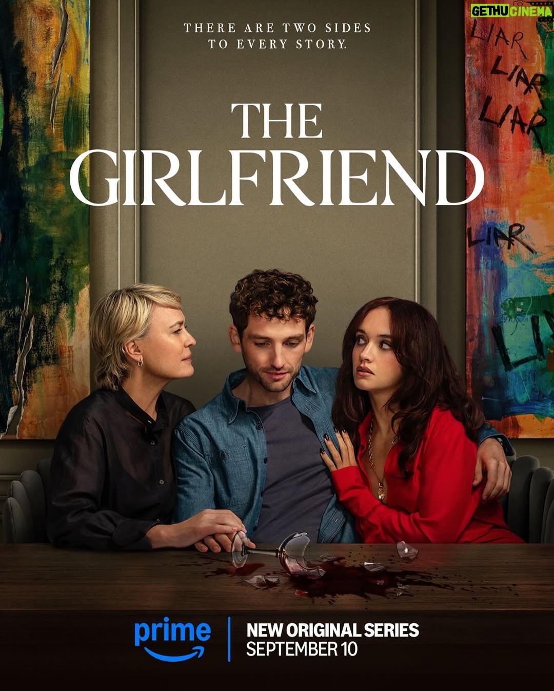 Robin Wright - 10.9K Likes - There are two sides to every story. My new show, The Girlfriend, premieres September 10 on @primevideo.