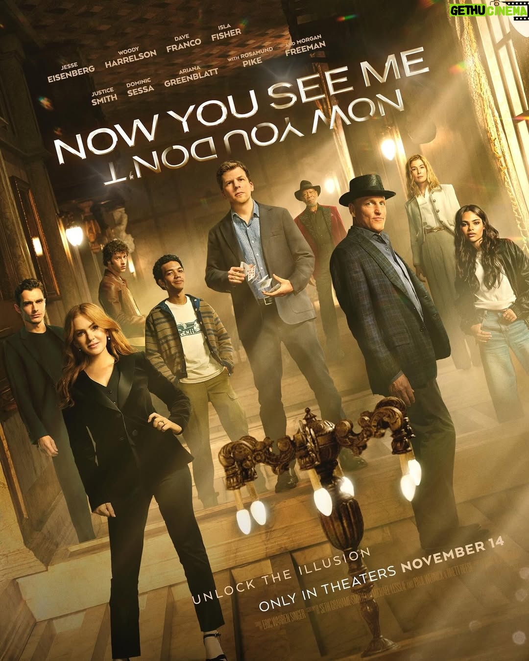 Rosamund Pike - 60.2K Likes - In the world of magic, everything that disappears… reappears. #NowYouSeeMe: Now You Don’t - in theaters November 14.