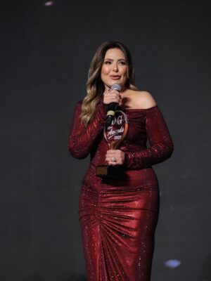 Sabrien Instagram - Truly honored to receive the @dearguestco Excellence Award for my role in Ekama Gabreya ..⭐️

Grateful to my incredible team who made this moment unforgettable ❤️

Stylist: @ziadalsaleh 
Dress: @miron.atelier 
Jewellery: @glamour.jewellery 
Clutch: @taleed_lamya 

Make up: @doaa_abdelhady 
Hair: @curls.by.mohamedelsoury 

Photographer: @mustafasaad.89