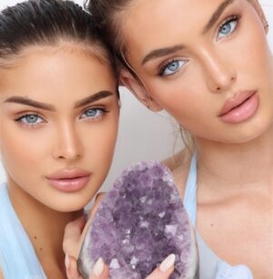 Saxon Sharbino Instagram - have you ever seen two sisters holding a crystal? now u have. @fadilberishaphotography