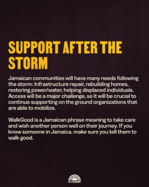 Sheryl Lee Ralph Instagram - It’s all hands on deck. Here is how you can help the people of Jamaica. 

Recorded as the strongest ever storm to hit the Caribbean, Hurricane Melissa has made landfall in Jamaica - it will be bringing catastrophic damage to its communities and we must act together. 

Slide 3: Immediate actions to take 
Slide 4: Where to Donate to make maximum impact 
Slide 5: Resources to share widely 

GO TO bio.site/walkgoodjamaica or @walkgoodla link in bio for all resource and donate links compiled so far. Please comment with additional resources and reputable orgs to add. 

This isn’t just a natural disaster, this is also an example of a climate justice issue. Climate change only deepens inequity and it’s critical that we act to invest in our future, not destroy it. 

The most immediate way you can support is to donate. Cash flow will be the most efficient way to support communities, as access to land will become challenging in the days to follow. Post-storm recovery efforts will take sustained effort from all of us. 

If you didn’t know, WalkGood is a Jamaican phrase meaning to take care and wish another well in their journey. If you know someone in Jamaica make sure to tell them to WalkGood. 

#hurricanemelissa #hurricanemelissajamaica #jamaica #disasterrelief #community