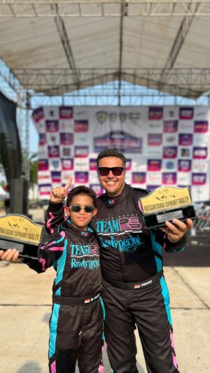 Sissy Prescillia Instagram - Kali pertama Mayka jadi navigator Papa dan langsung jadi juara 1 🥹 I'm the proudest woman!!! Thank you @rifato @elmaykasungkar ❤️
