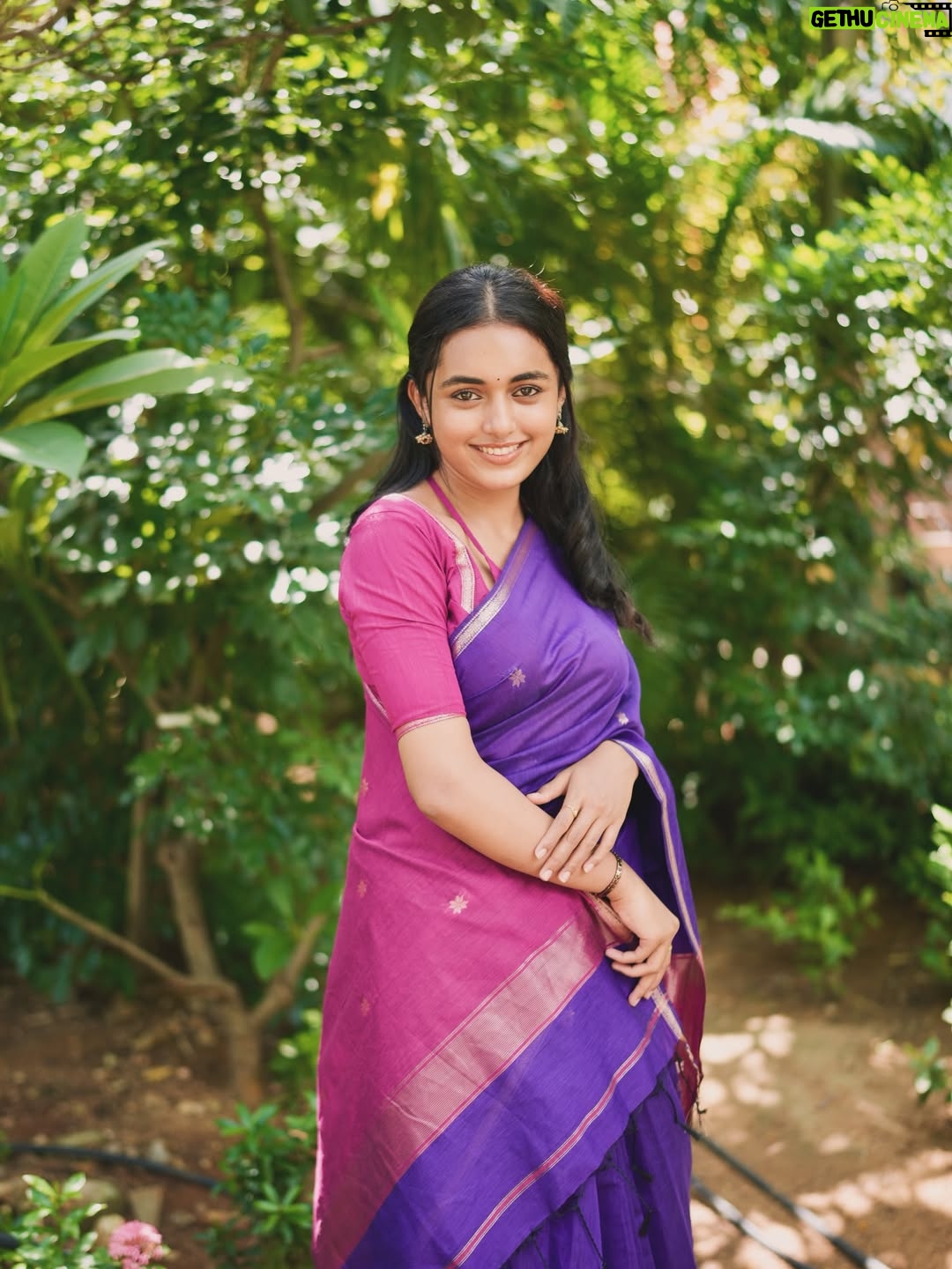 Smeha Manimegalai - 30.3K Likes - Saree @paavaihandlooms 💜

#smeha