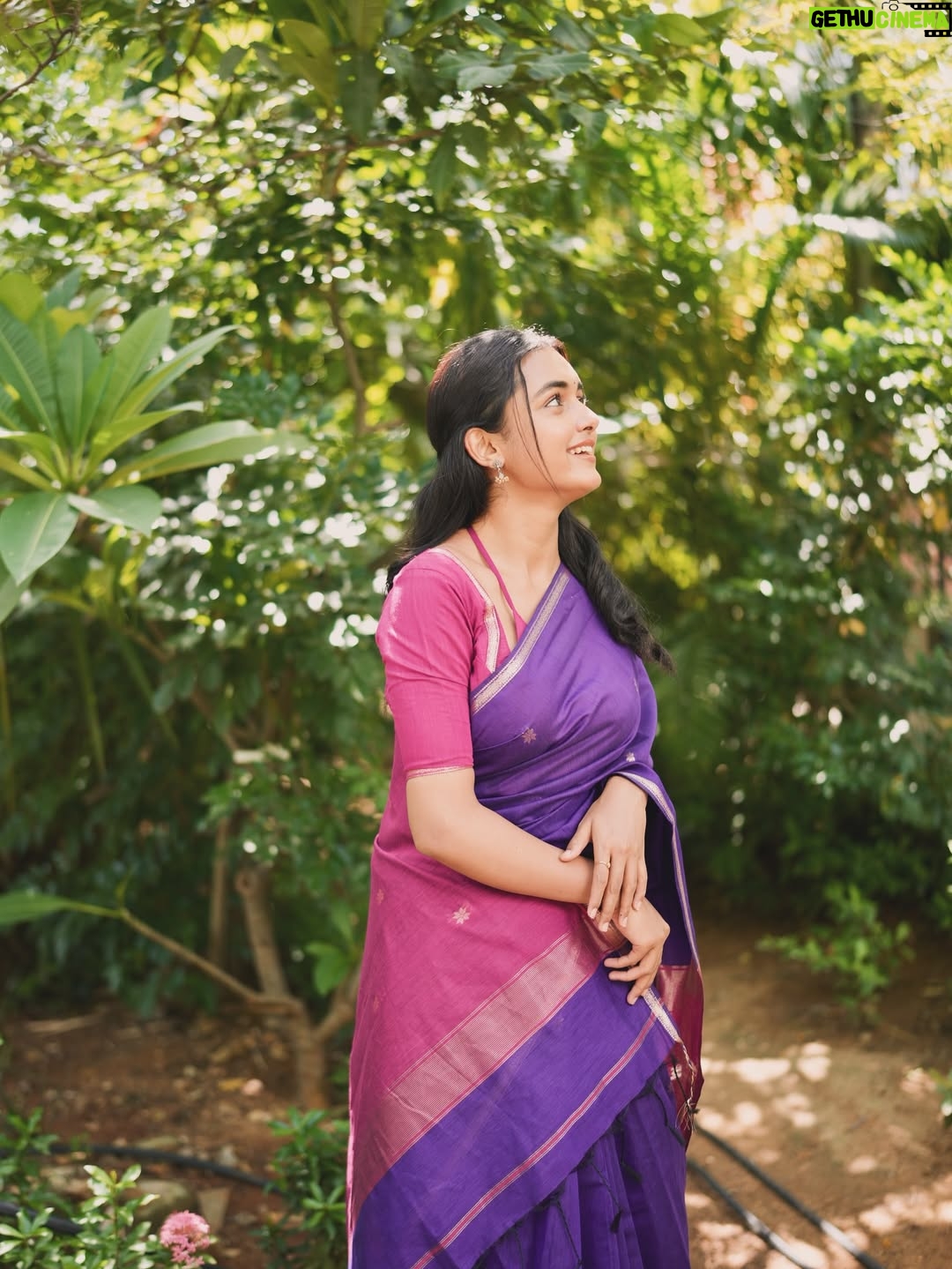 Smeha Manimegalai - 30.3K Likes - Saree @paavaihandlooms 💜

#smeha