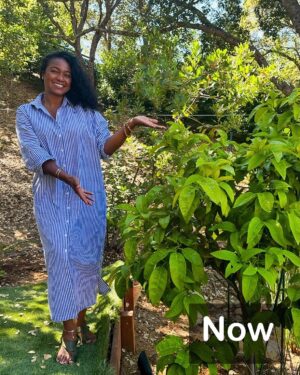 Tatyana Ali Instagram - Look at our wedding tree now! 🌿
Whatever you plant and nurture will grow — it just takes time, care, and patience ❤️