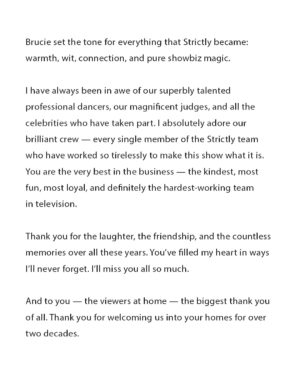 Tess Daly Instagram - To my Strictly friends and family 🤍