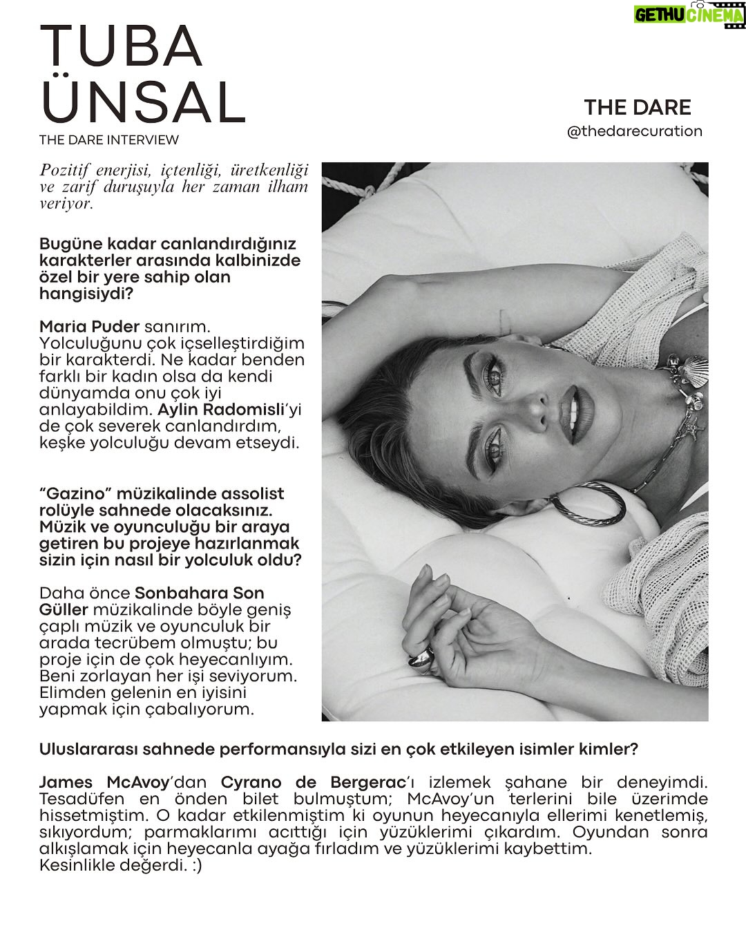 Tuba Ünsal - 826 Likes - Işığı, zarafeti, enerjisi ve içtenliğiyle ilham veren @tubaunsal ile üretmek, denge ve güzellik üzerine bir sohbet.
@thedarecuration da💫