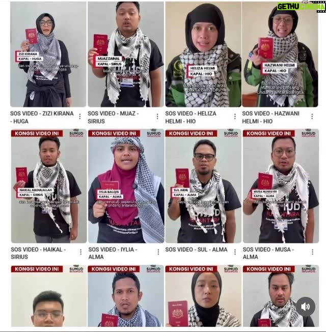 Umie Aida - 5.5K Likes - Perjuangan  sumud flotilla di lautan untuk menghantar bantuan makanan & perubatan buat saudara kita di Gaza. Dan perjuangan kita rakyat Malaysia , teruskan doa buat wira2 sumud flotilla. Ya Rabb , berikan kekuatan mental dan fizikal buat team sumud flotilla . Ya Rabb, hanya kepada-Mu aku bergantung , permudahkan segala urusan mereka dan sentiasa dlm lindungan Allah SWT.