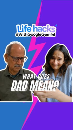 Yashaswini Dayama Instagram - If you know, you know. That single “👍” from my dad can mean anything from “I love you” to “you’re grounded.” Grateful for a little help from my personal cryptographer, Google Gemini Canvas.
#Throwback #WithGoogleGemini #Ad