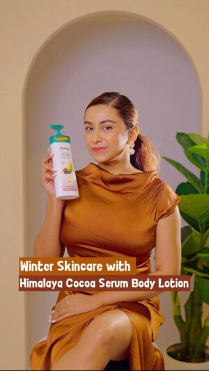 Adrija Ghoshal Instagram - In between all the chaos, I make sure to take care of my skin. In winters, my go to is the Himalaya Cocoa Serum Body Lotion ✨

Infused with natural cocoa serum, it moisturizes 5 layer deep for 48 hours🤎

Grab yours on Amazon and stores near you🛒

#collab #Himalaya #CocoaSerumBodyLotion #Bodylotion #winters
#StrongWomenSoftSkin