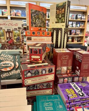 Agatha Christie Instagram - We've visited lots of brilliant bookshops this year, and have enjoyed spotting the Queen of Crime on the shelves 🛍️

What bookshops should we visit in 2026?

#AgathaChristie